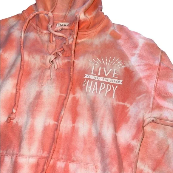 5/$25 Live Happy Tie-Dye Hoodie - Picture 3 of 5